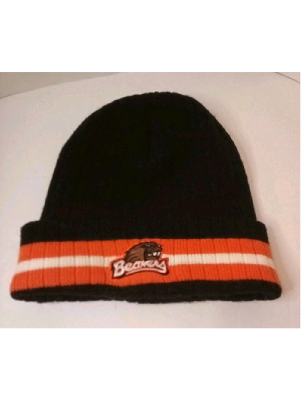 Oregon Beavers Beanie Top Of The World OSU football Black Orange Unisex One Size